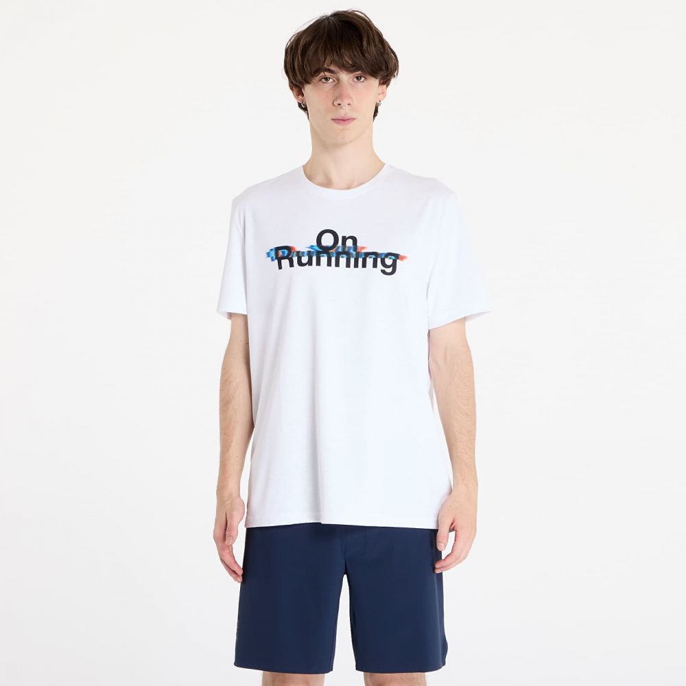 Tričko On On Run T-Shirt Graphic White M