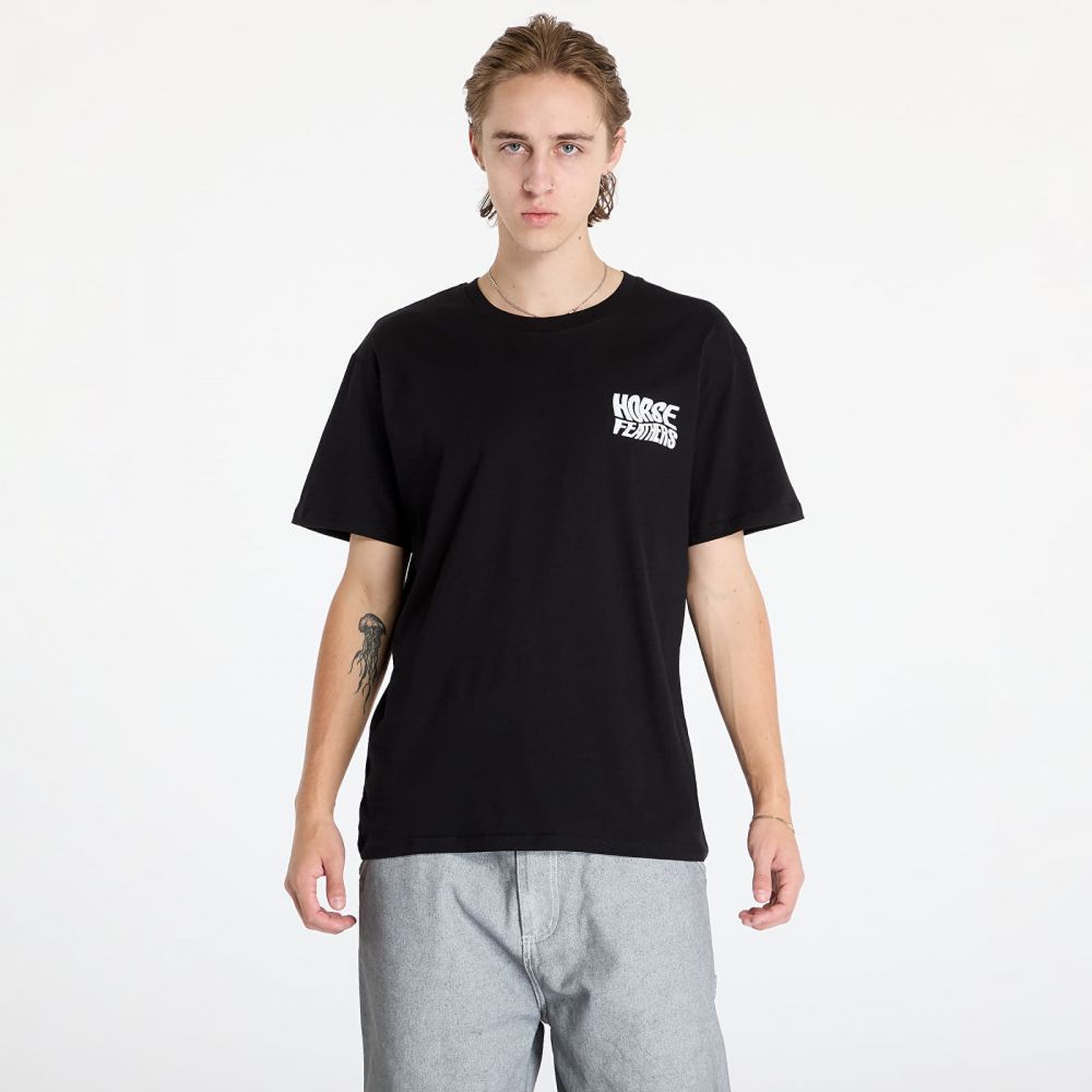 Tričko Horsefeathers Distort T-Shirt Black L