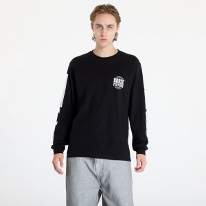 Tričko Horsefeathers Tall Typo Long Sleeve T-Shirt Black S