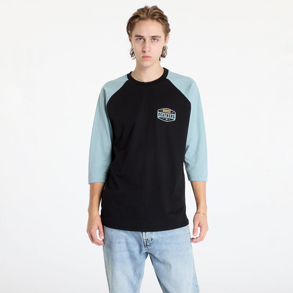 Tričko Horsefeathers Hexagon II Raglan T-Shirt Black S