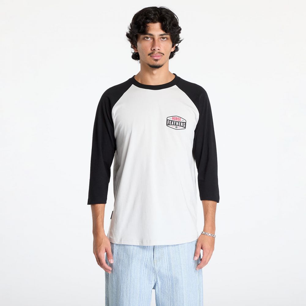 Tričko Horsefeathers Hexagon II Raglan T-Shirt Cement S