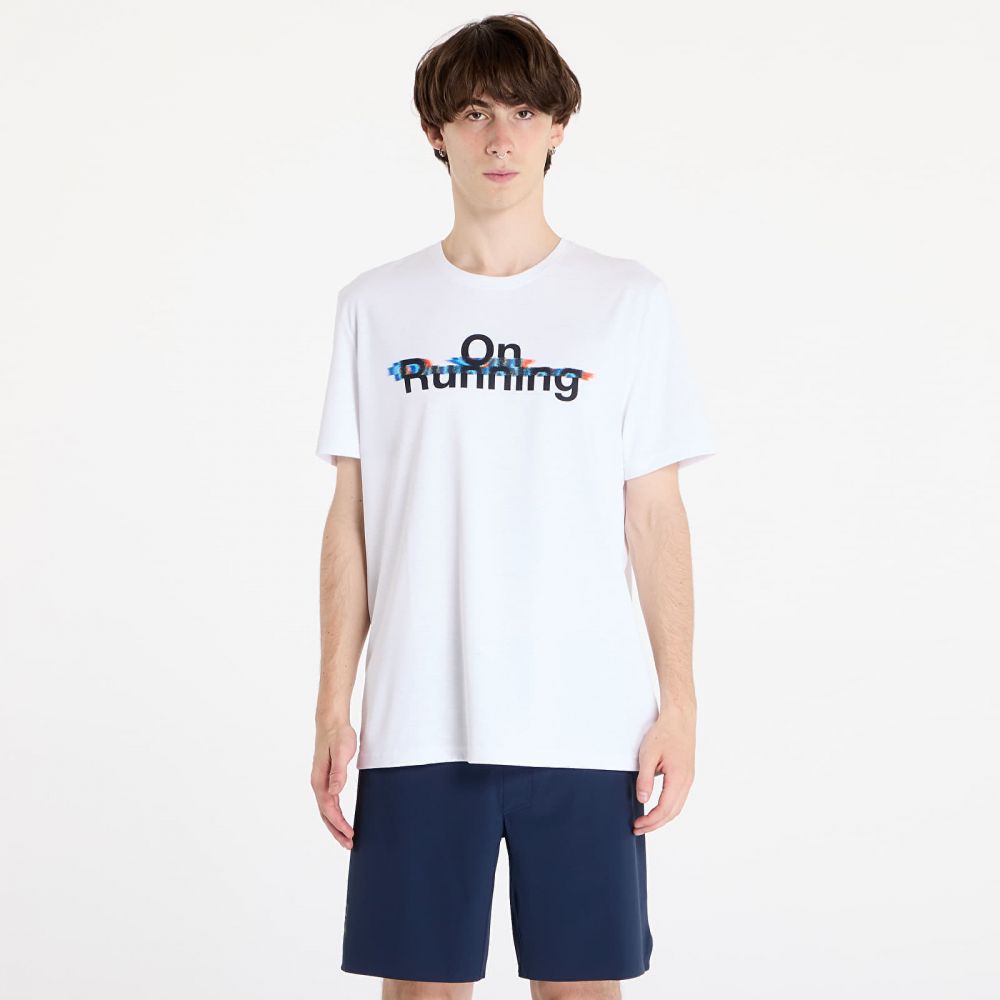 Tričko On On Run T-Shirt Graphic White L