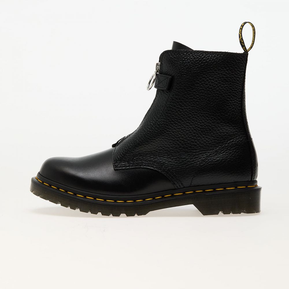 Tenisky Dr. Martens 1460 Pascal Frnt Zip Black Wanama & Black Milled Nappa EUR 37