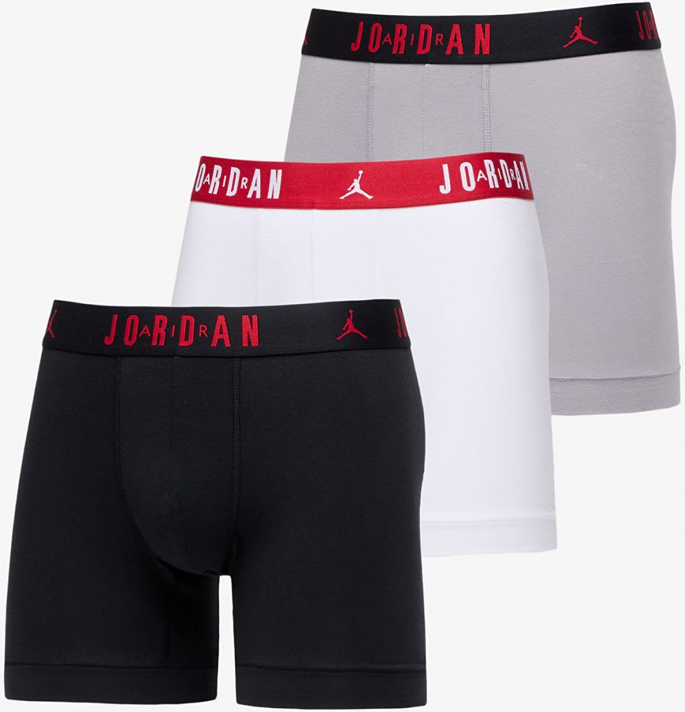 Jordan Flight Cotton Core 3-Pack Boxer Brief Black/ White M