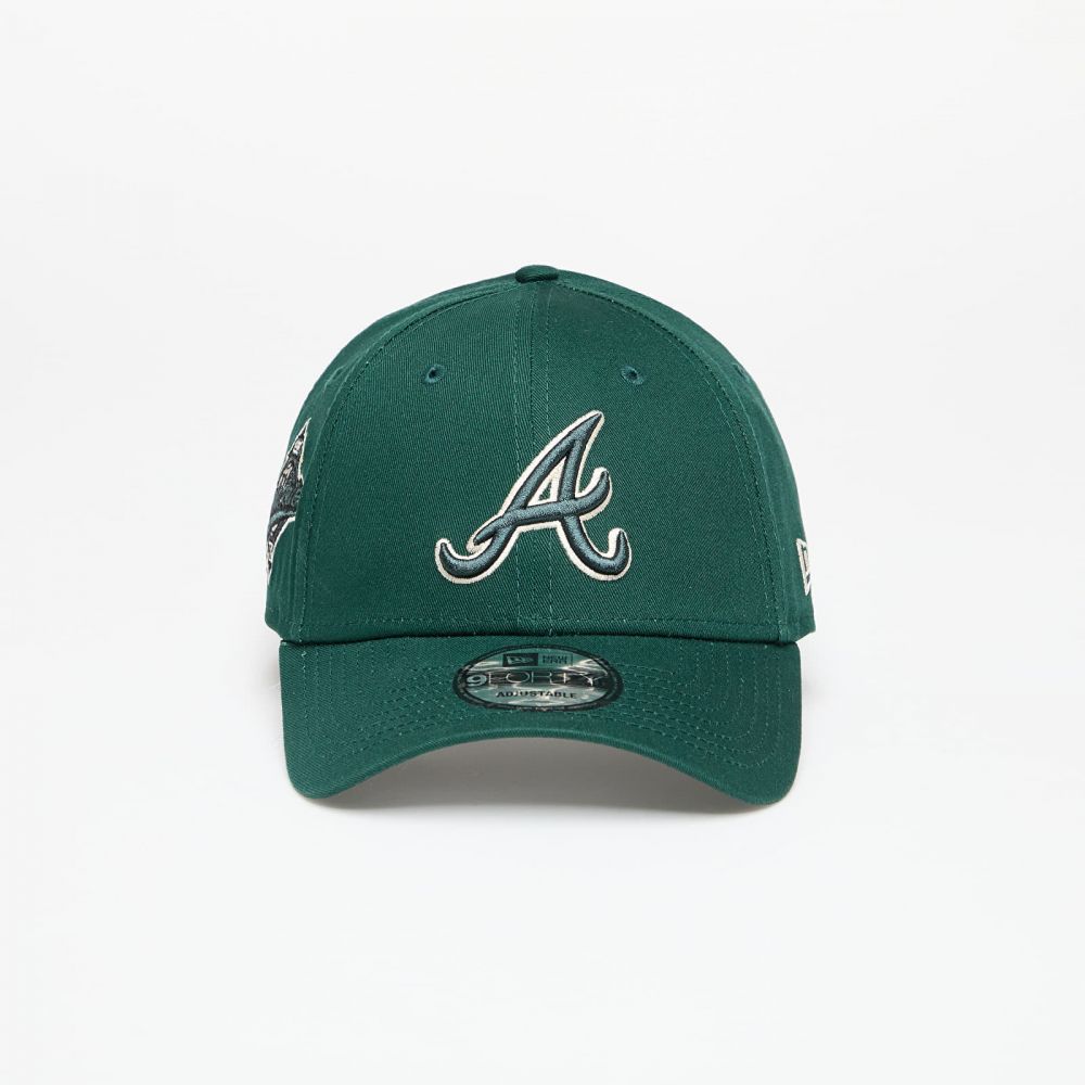 Šiltovka New Era Atlanta Braves MLB Seasonal Ws 9FORTY Adjustable Cap Dark Green Universal