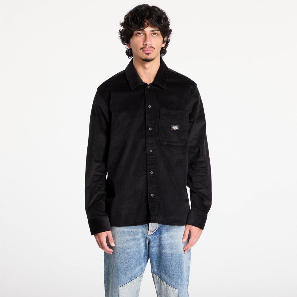 Košeľa Dickies Corduroy Long Sleeve Shirt Black S