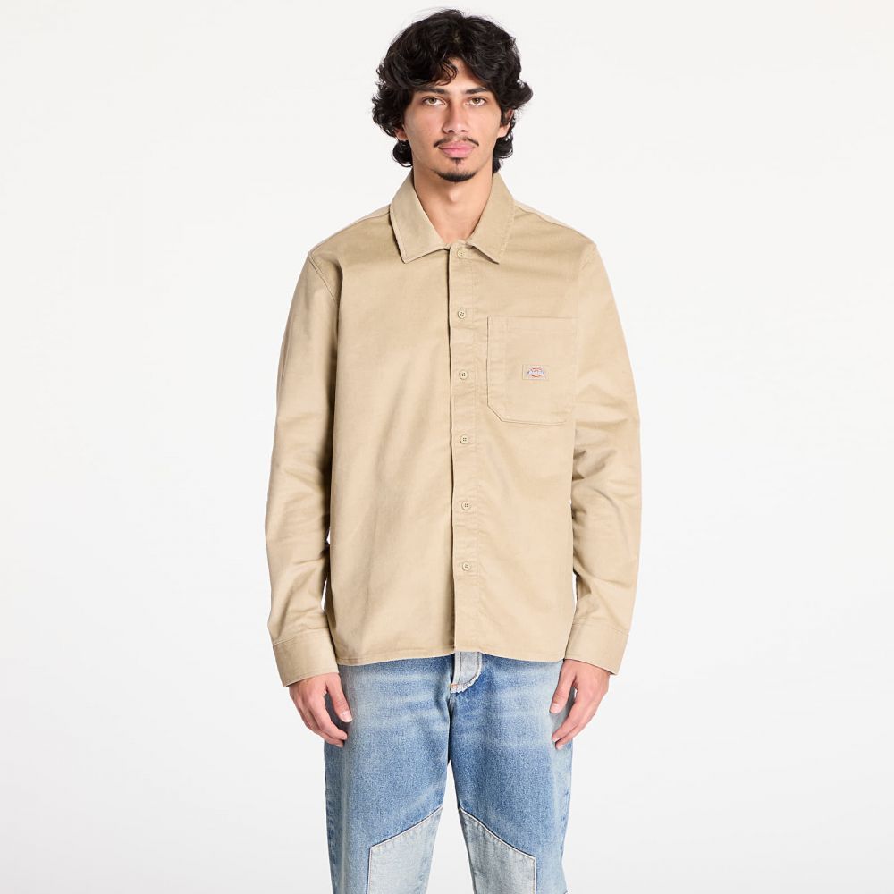 Košeľa Dickies Corduroy Long Sleeve Shirt Khaki S
