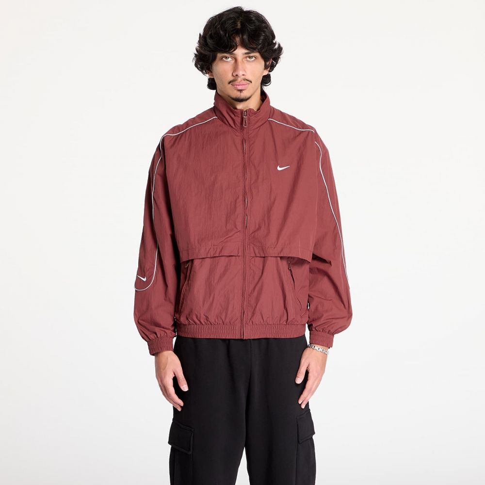 Bunda Nike Sportswear Solo Swoosh Men's Woven Track Jacket Dark Pony/ White XS