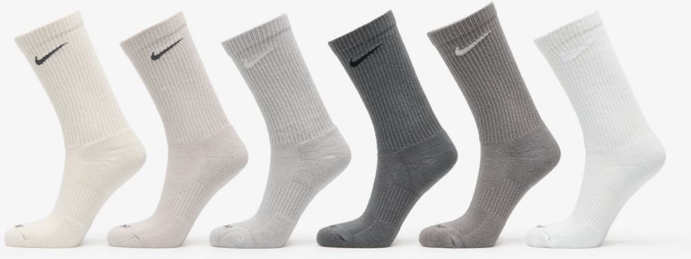 Nike Everyday Plus Cushioned Training Crew Socks 6-Pack Multi-Color M
