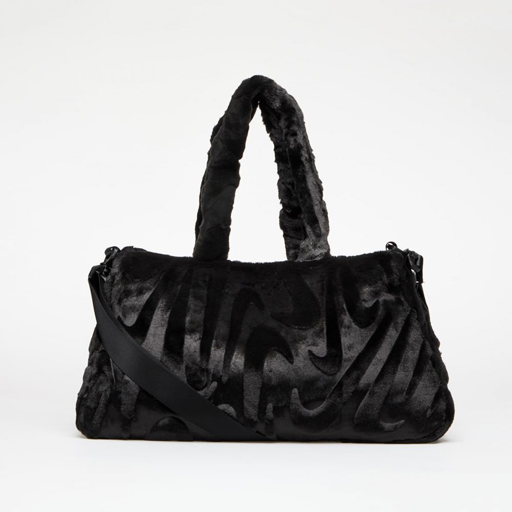 Nike Sportswear Faux Fur Tote Black/ Black/ Metallic Silver Universal
