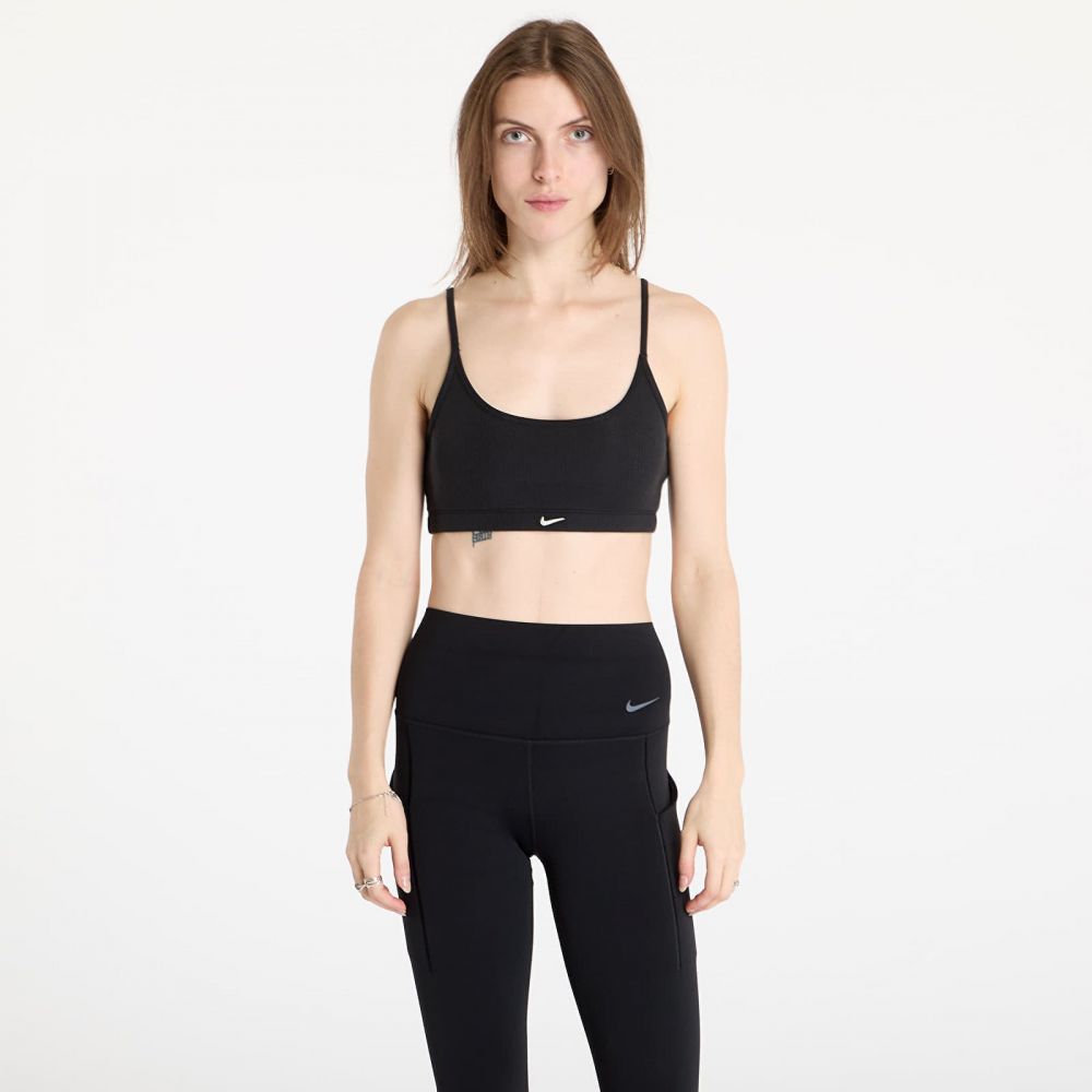 Nike Sportswear Classic Women's Light-Support Lightly Lined Ribbed Scoop-Neck Bra Black/ Black/ Black/ Sail S