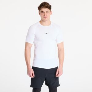 Tričko Nike Pro Men's Dri-FIT Tight Short-Sleeve Fitness Top White/ Black L