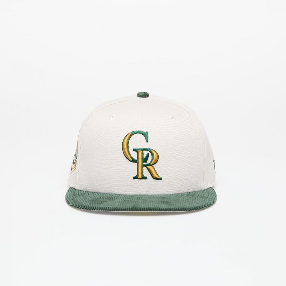Šiltovka New Era Colorado Rockies MLB Contrast Cord 59FIFTY Cap Stone/ Dark Green 7 5/8