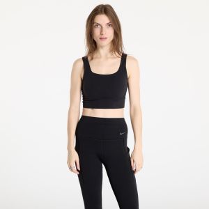 Podprsenka Nike Zenvy Women's Medium-Support Padded Longline Sports Bra Black/ Sail M
