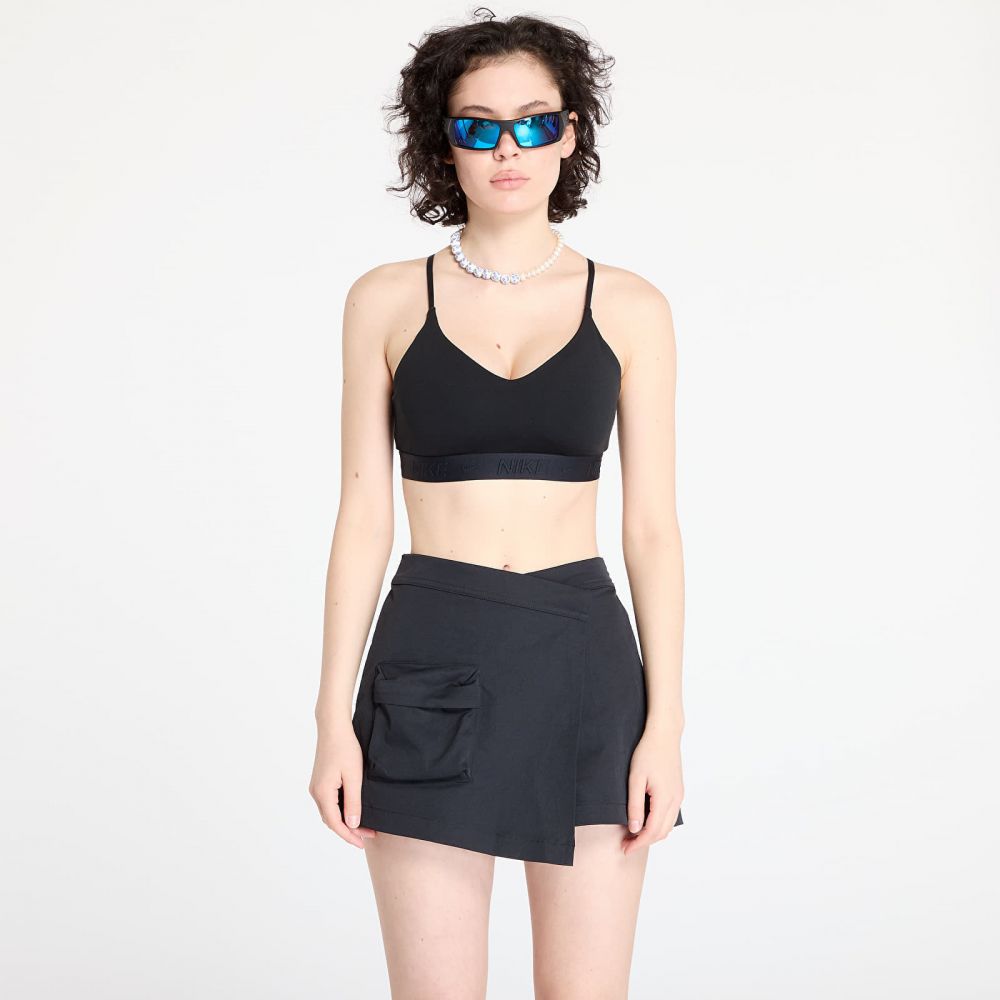 Nike Indy Light Support Women's Padded Adjustable Sports Bra Black/ Black L