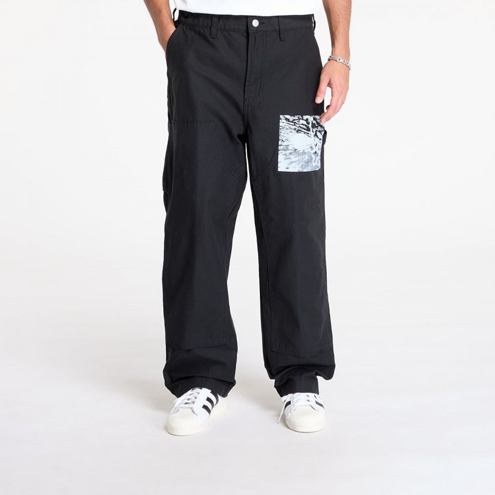 Kalhoty OBEY Big Timer Printed Carpenter Pant Black W31