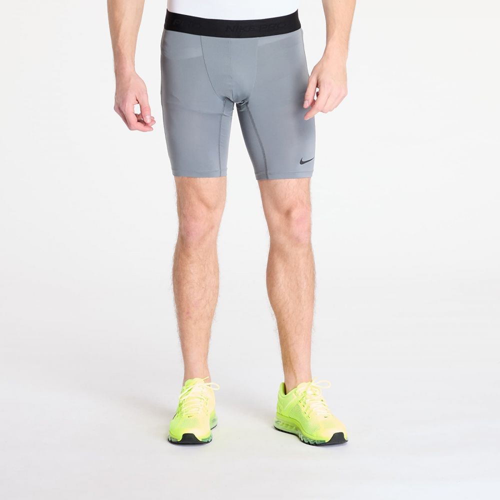 Nike Pro Men's Dri-FIT Fitness Long Shorts Smoke Grey/ Black L