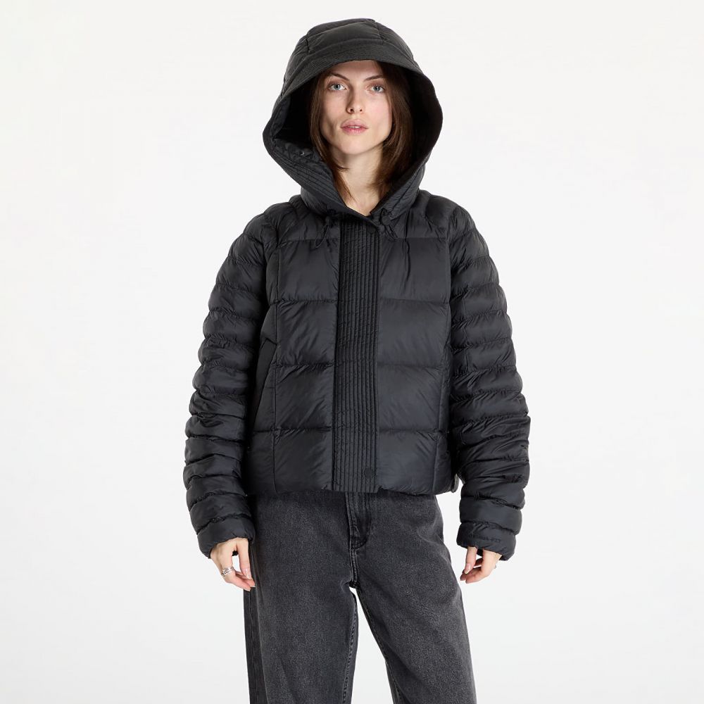 Bunda Nike Sportswear Swoosh Puffer PrimaLoft® Therma-FIT Oversized Hooded Jacket Black/ White M