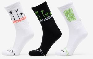 FTSHP x Spiritual Gangster Socks 3-Pack Black/ White 36-38