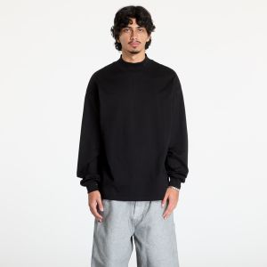 Tričko Carhartt WIP L/S Script Mockneck T-Shirt UNISEX Black S