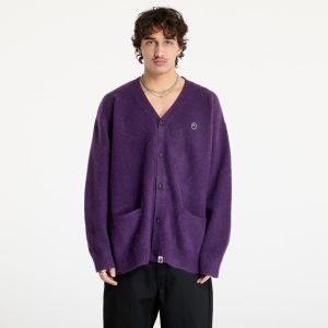 Svetr A BATHING APE One Point Hairly Yarn Cardigan M Purple L