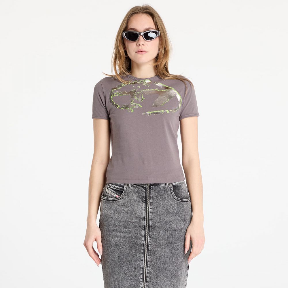 Tričko Diesel T-Uncutie-Long-P14 T-Shirt Frost Gray S