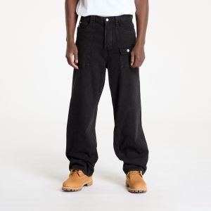 Džínsy PLEASURES Grind Baggy Jeans Black 28