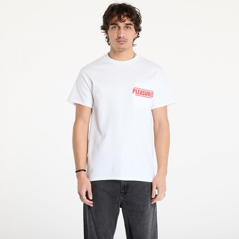 Tričko PLEASURES Staff Pocket T-Shirt White L