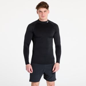 Tielko Nike Pro Men's Dri-FIT Fitness Mock-Neck Long-Sleeve Top Black/ White L