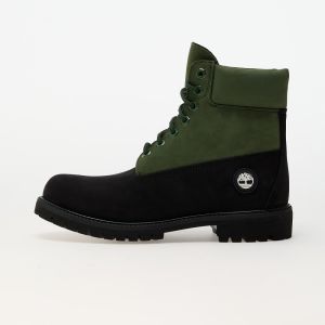 Tenisky Timberland 6 Inch Lace Up Waterproof Boot Black Nubuck/ Dark Green EUR 44