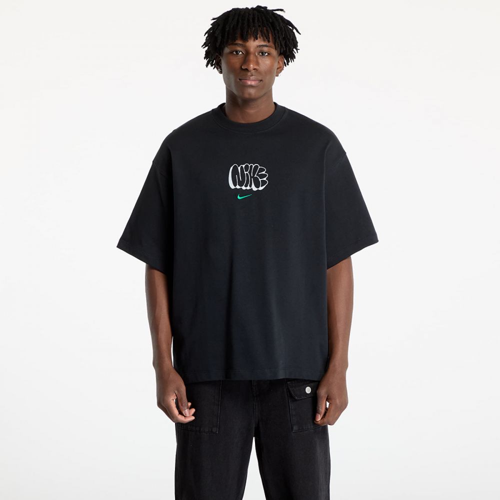Tričko Nike Solo Swoosh Tee GPX Black/ Malachite S