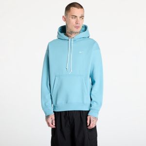 Mikina Nike Solo Swoosh Men's Fleece Pullover Hoodie Denim Turquoise/ White S