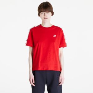 Tričko adidas 3 Stripe Tee Better Scarlet L