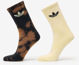 adidas Acid Wash Crew Socks 2-Pack Black/ Almost Yellow M