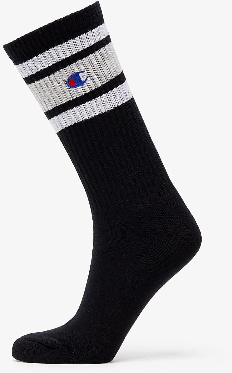 Ponožky Champion Stripe Sport Socks Black 35-38