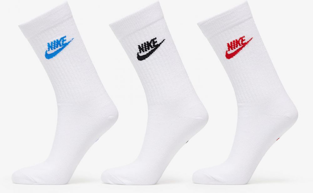 Nike NSW Everyday Essential Crew Socks 3-Pack White S