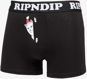RIPNDIP Peeking Santa Nerm Boxers 1-Pack Black XS