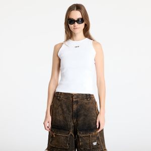 Tielko Off-White Off Stamp Rib Round Tank Top White/ Black M