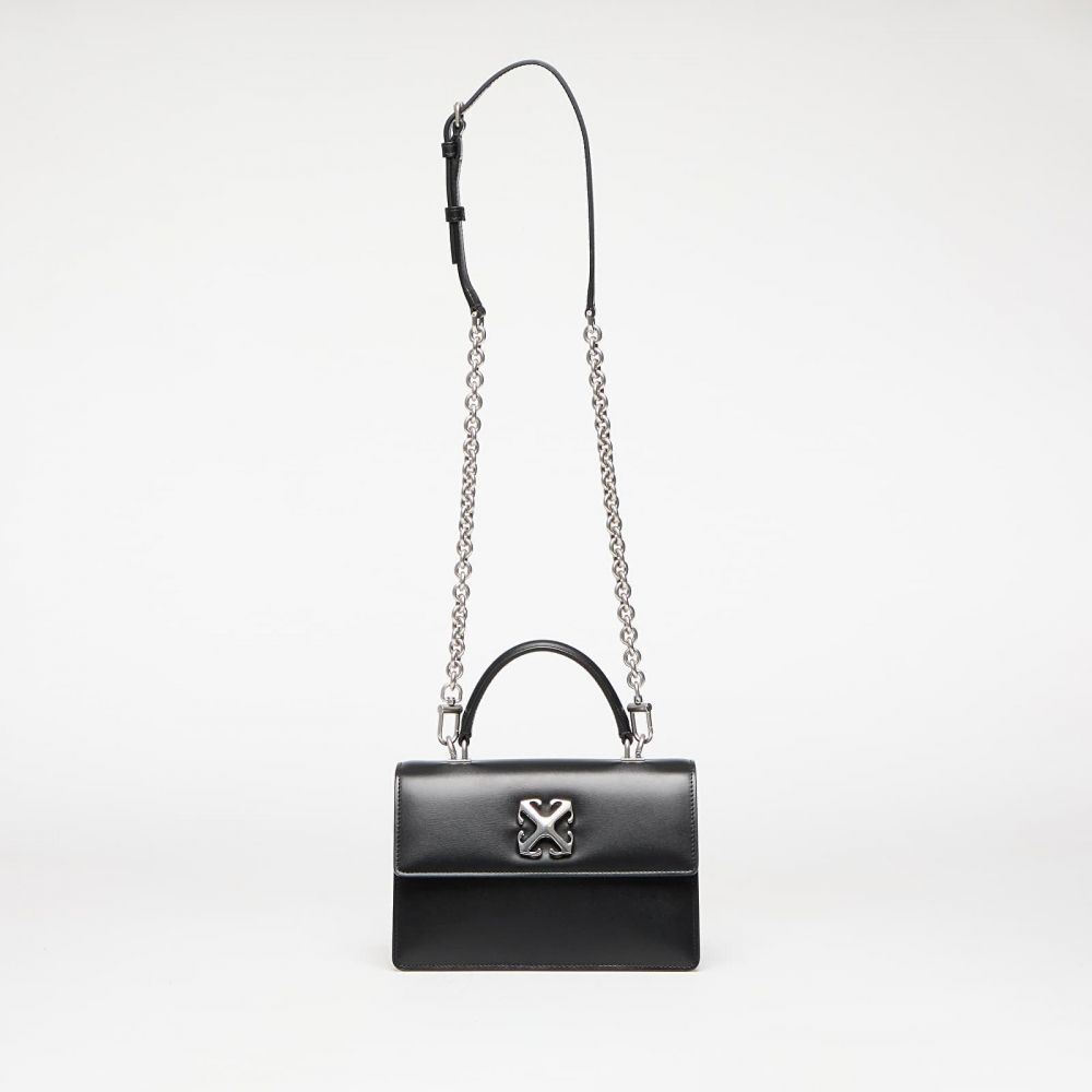 Taška Off-White Jitney 1.4 Top Handle Chain Black/ Silver Universal