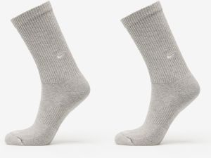 Nike Everyday Cushioned Crew Socks 2-Pack Dark Grey Heather/ White S