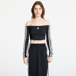 Tričko adidas Adicolor Off Shoulder Long Sleeve Top Black L