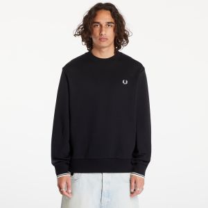 Mikina FRED PERRY Crewneck Sweatshirt Black XXL
