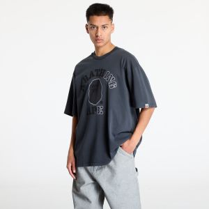 Tričko A BATHING APE Garment Dye College Relaxed Fit Tee Charcoal M
