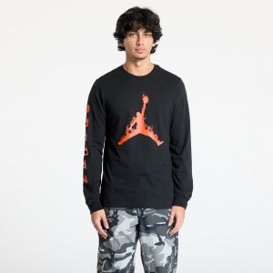 Tričko Jordan Men's Long-Sleeve T-Shirt Black/ Team Orange/ Team Orange S