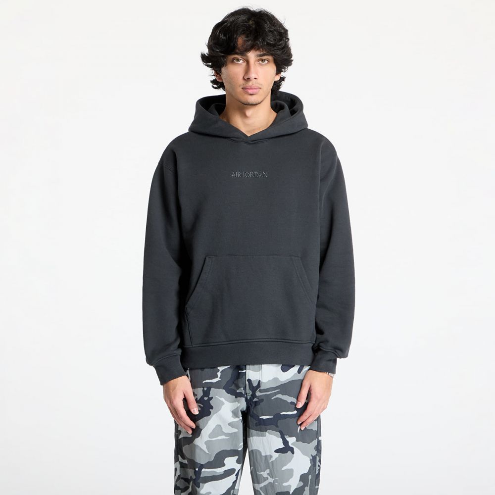 Mikina Air Jordan Wordmark Men's Fleece Pullover Hoodie Off Noir S