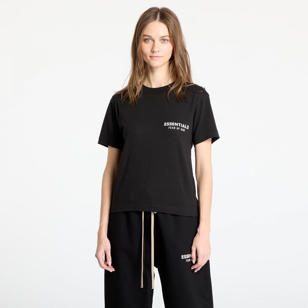 Tričko Fear Of God ESSENTIALS Tri-Blend Crewneck Tee Black XXS