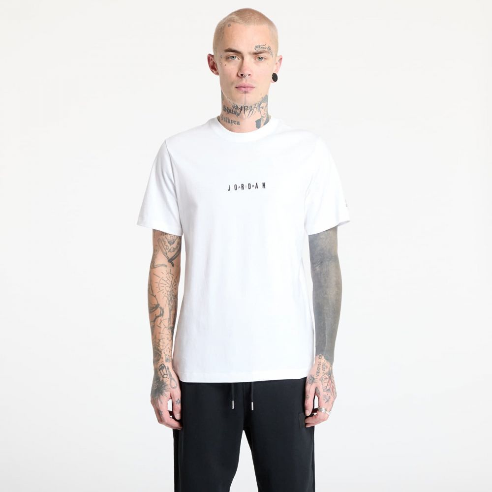 Tričko Jordan Air Men's T-Shirt White/ Black/ Black XS
