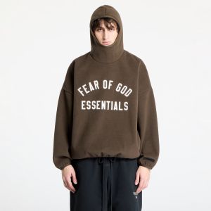 Mikina Fear Of God ESSENTIALS Brushed Hoodie Brown XS