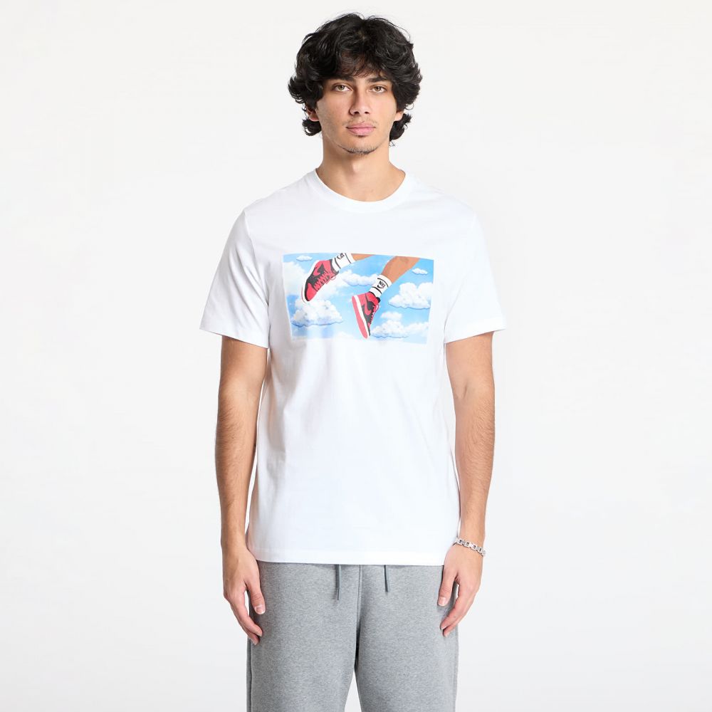 Tričko Jordan Flight Essentials Men's T-Shirt White/ Black XXL