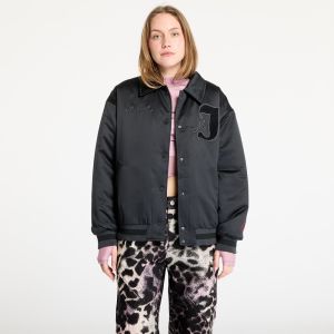 Bomber Jordan Women's Varsity Jacket Black/ Gym Red S